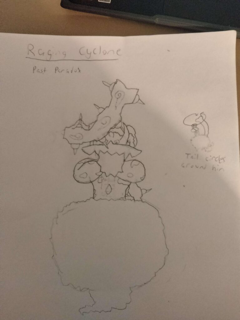 I am making a past paradox Pokemon that is the forces of nature fused together (Excluding Enamorus). I would like suggestions on how to make it better. Anything helps!!!