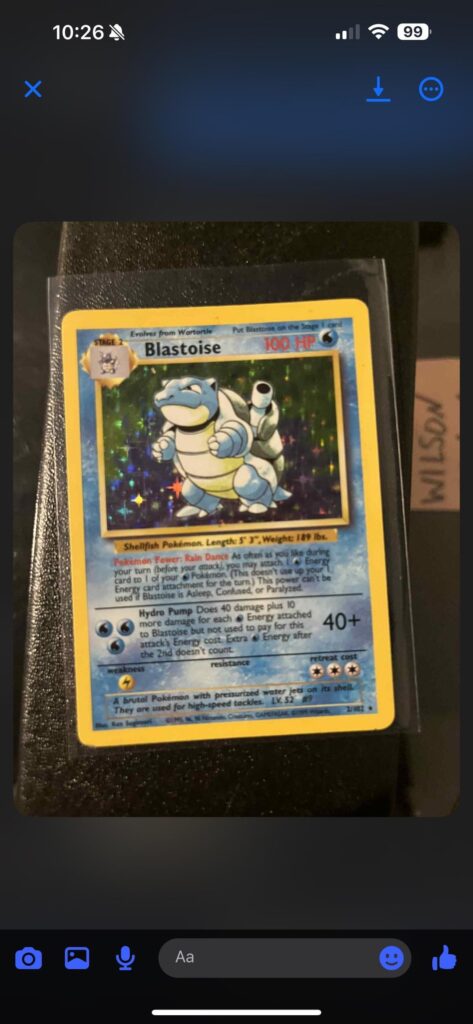 What would you rate the condition of this Blastoise?