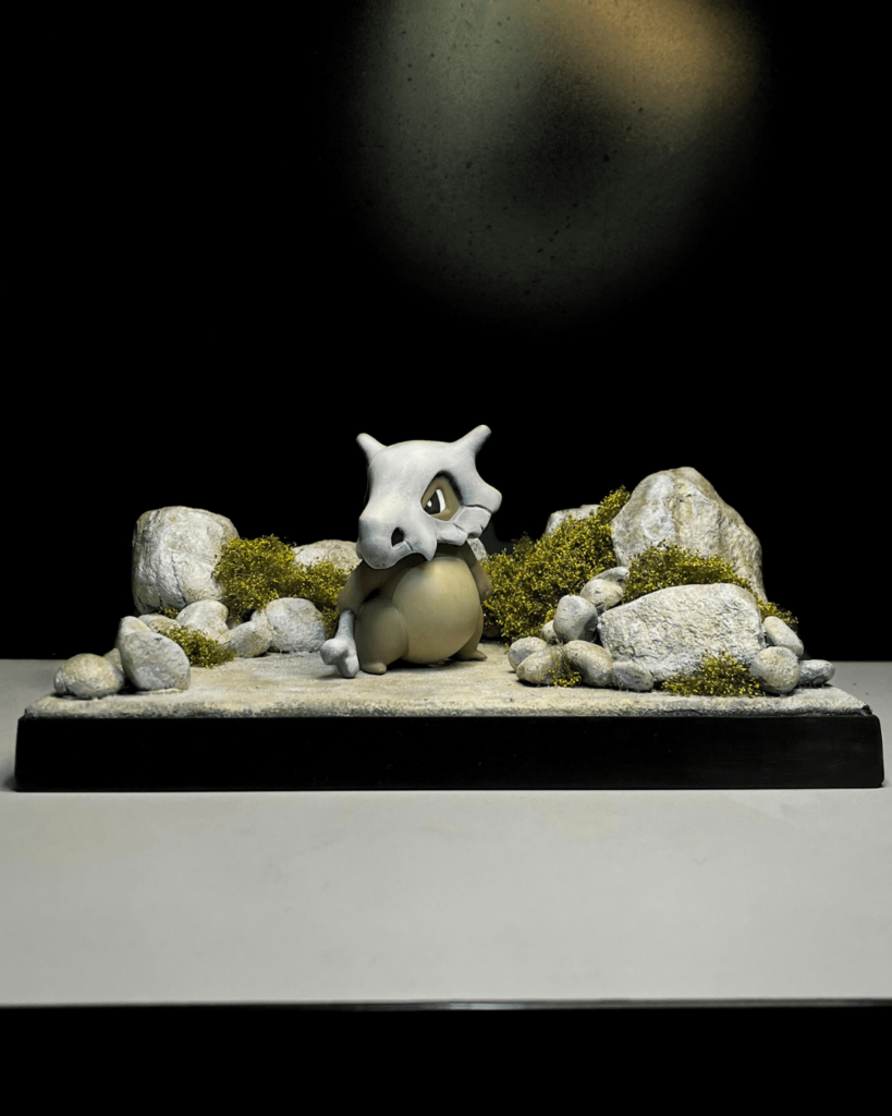 "Cubone's Solitude" Diorama