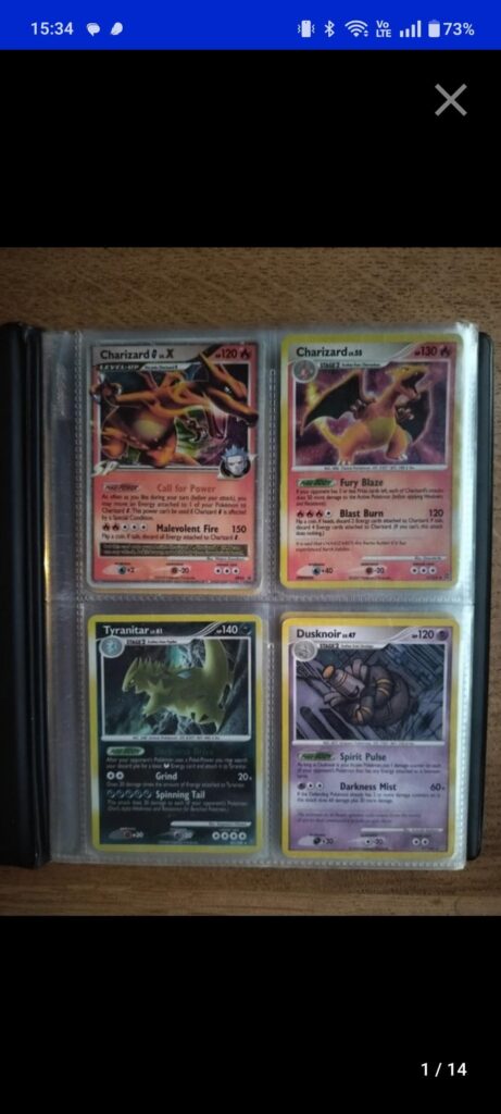 Old pokemon collection for sale 2x Charizard
