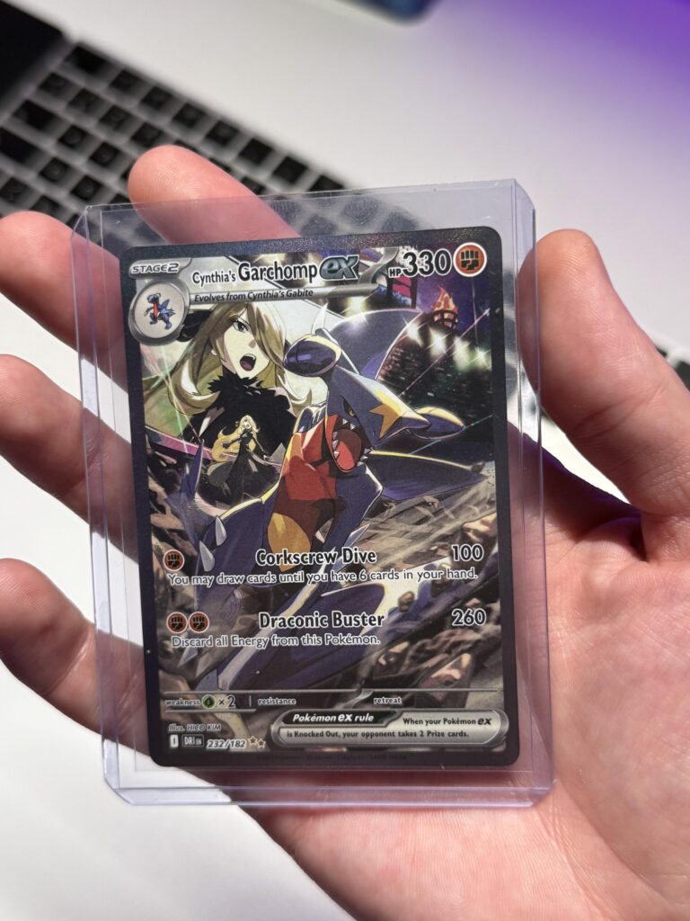 Cynthia’s Garchomp has been pulled, such a beautiful card!