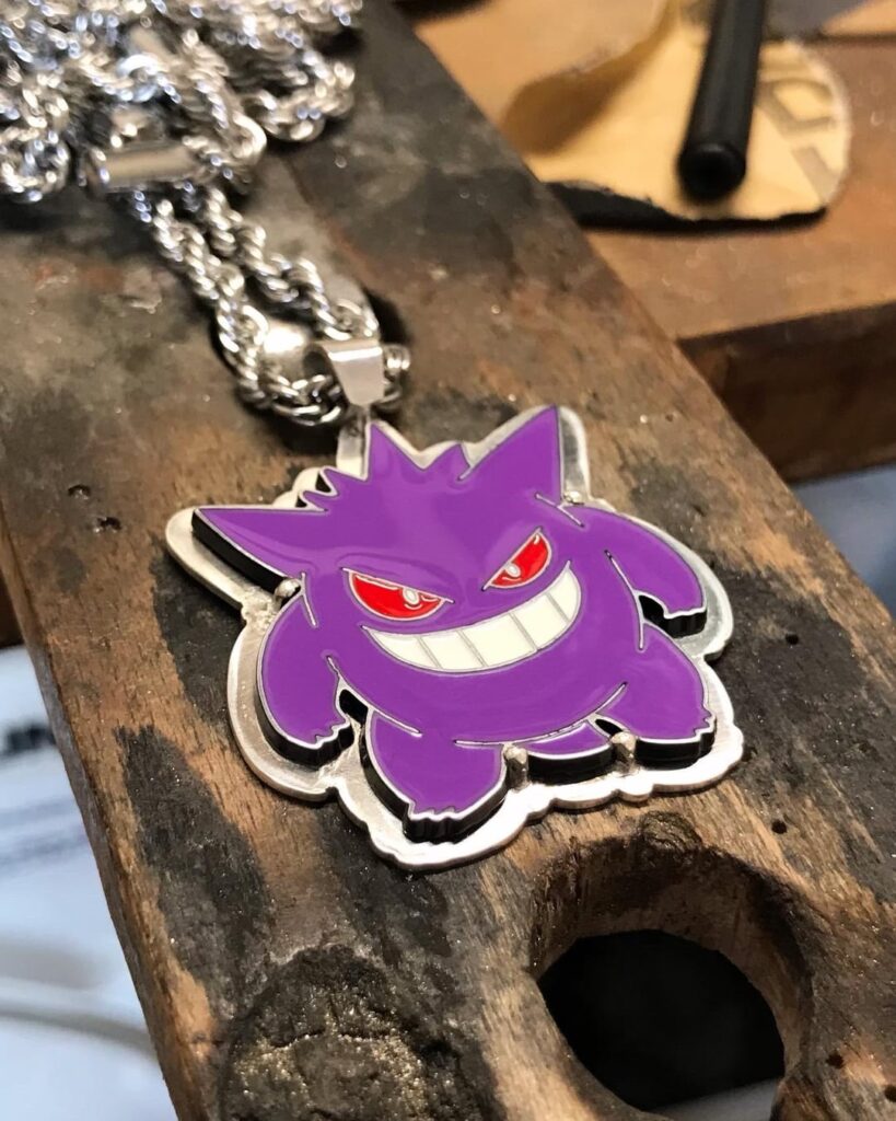 A pendant I made a while ago😈Ectoplasma💜 Silver 950🪙 unique piece🔥✌️
