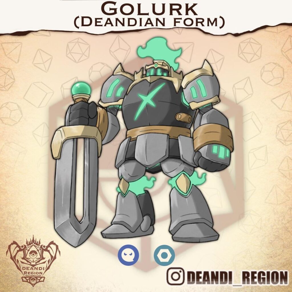 Evo for Golett regional variant for DnD based Pokemon region