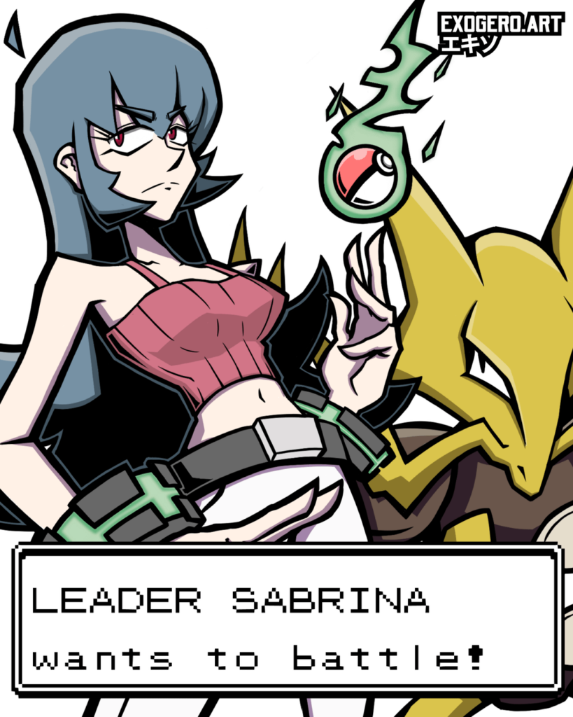 Leader Sabrina wants to battle! [OC]