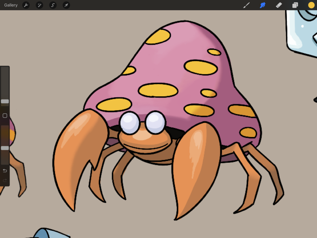 Drawing a Pokemon every day to get better at digital art. Day 72: Paracect [OC]