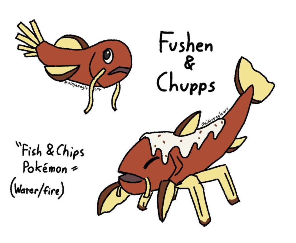 Fish and chips Pokémon!