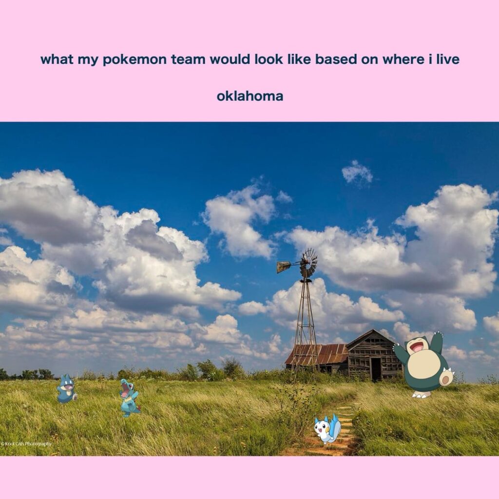 my pokemon team based on animals native to my homestate: oklahoma