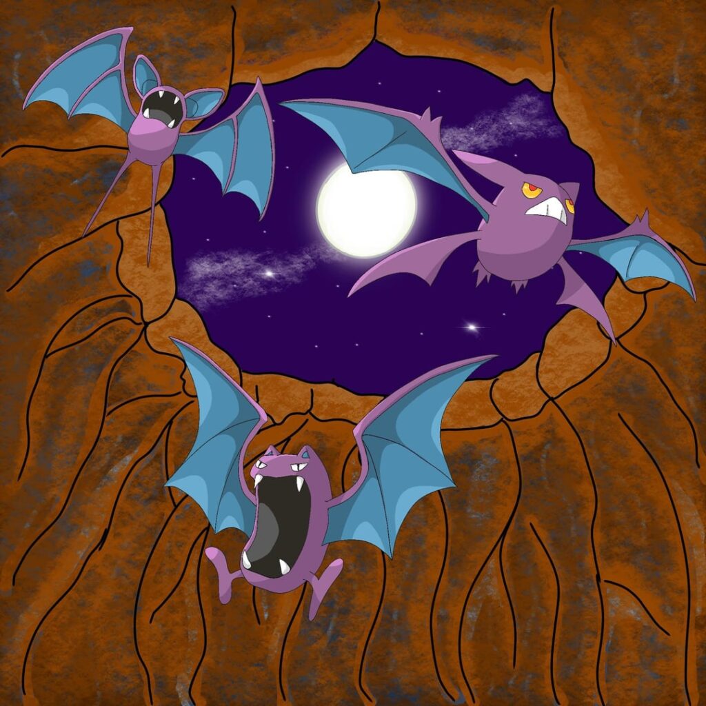 Blue or purple Crobat line? [OC]