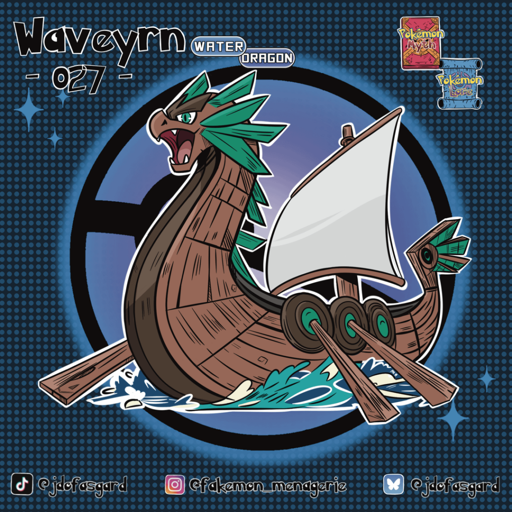 Waveyrn, my water/dragon ride pokemon