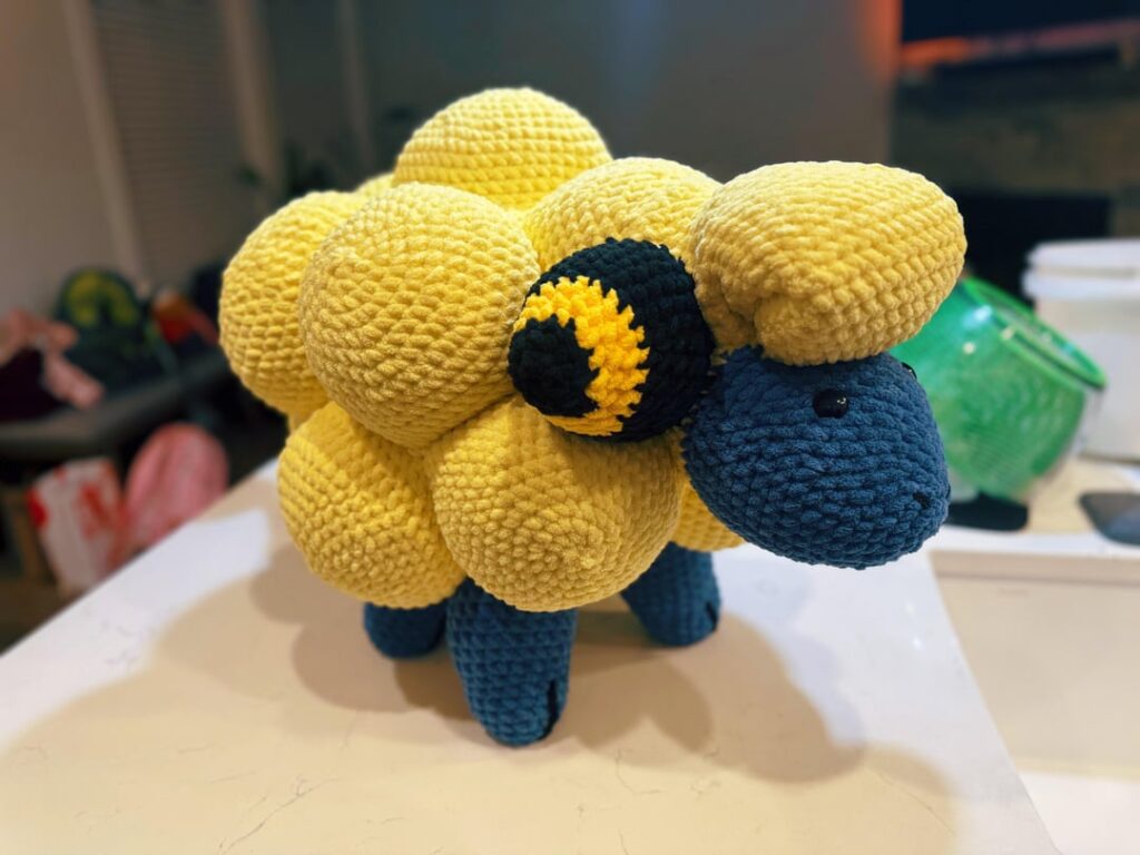 Crocheted mareep