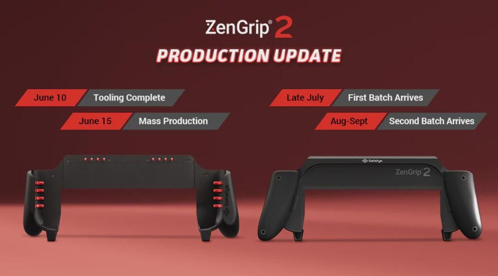 Satisfye ZenGrip 2 Production & Shipping Update - Shipping late July