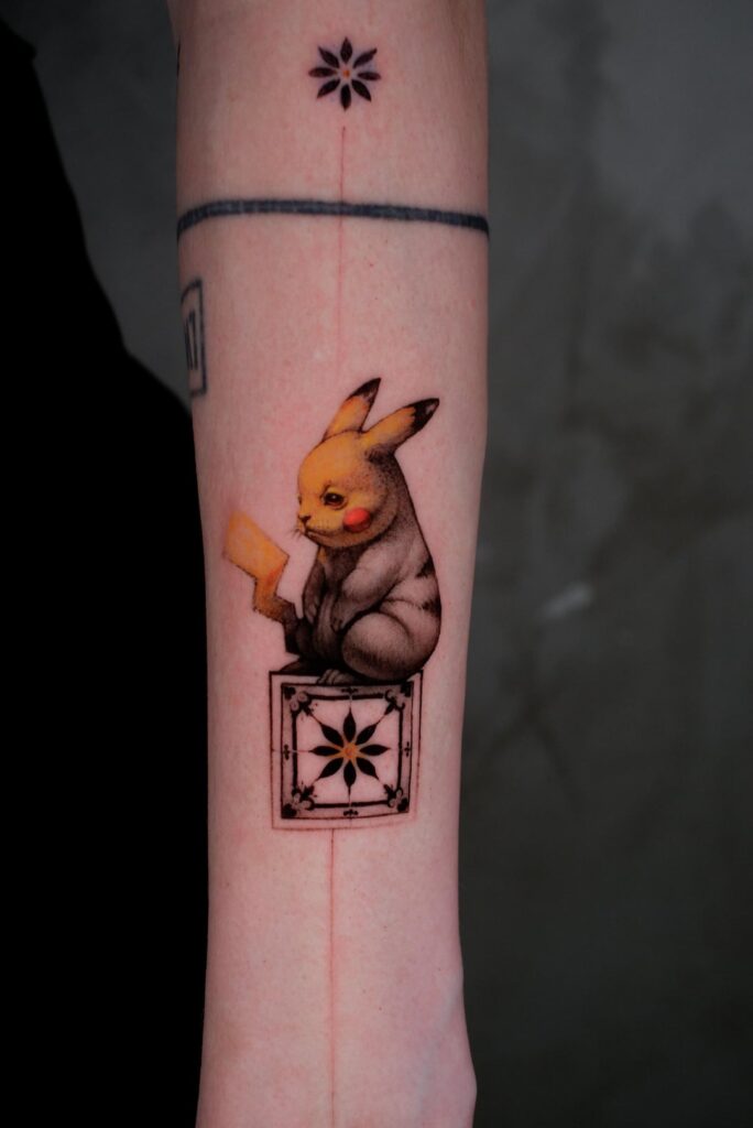 His first Pokémon tattoo ! 👀 Drop yours! Who should be next?!