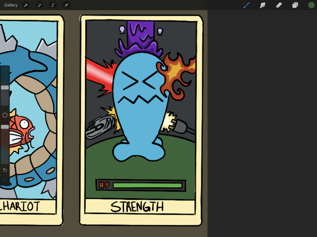 Drawing a Pokemon every day to get better at digital art. Day 53: Wobbuffet [OC]