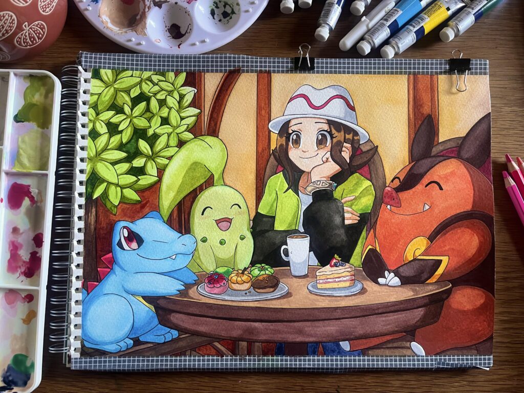 legends za watercolour painting ☕️