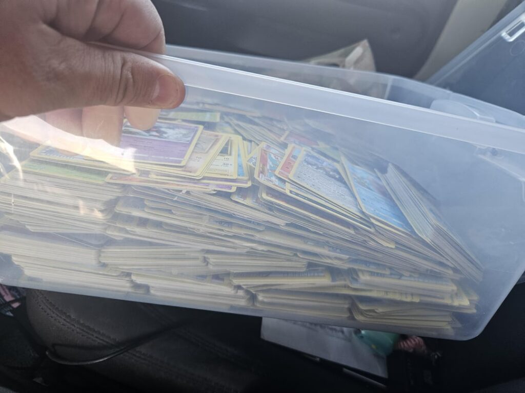 Just picked this bin up from an antique store for $25. Seems mid 2010s, but I have no idea what's under the top layer.