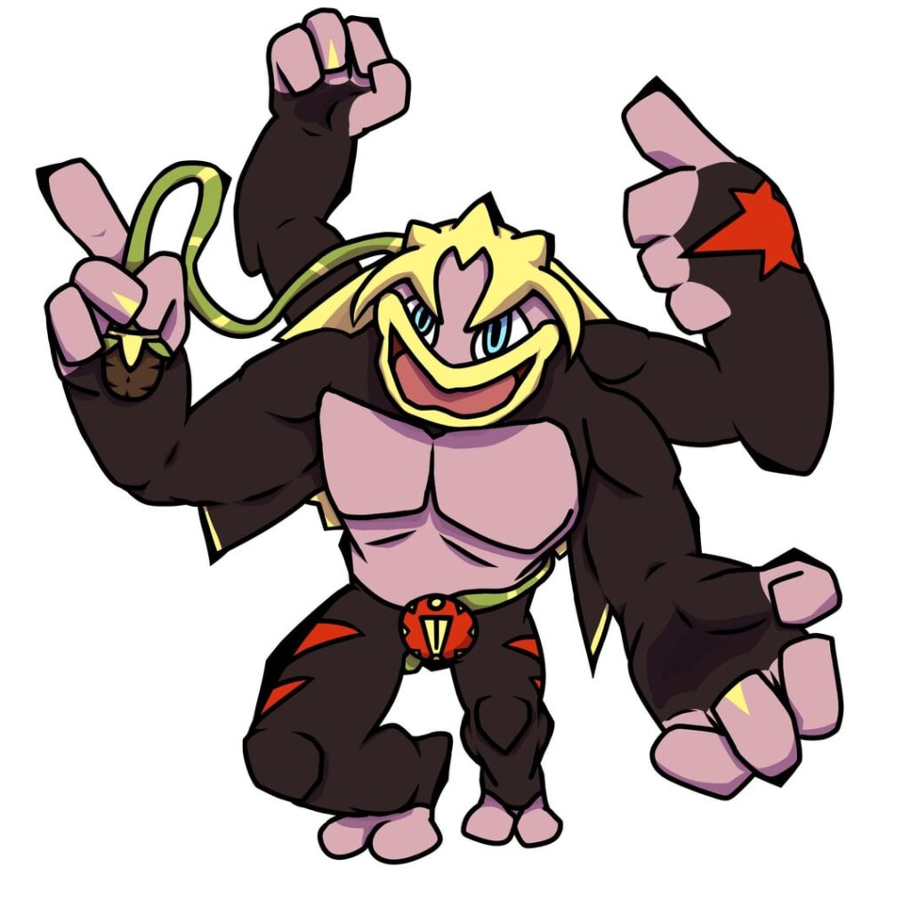 Two regional forms for machamp