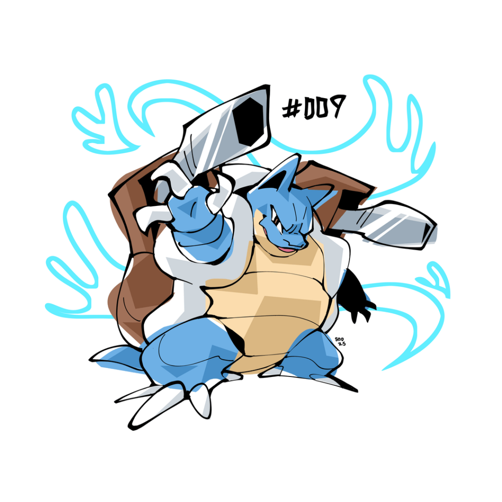 #009: Blastoise. [OC]