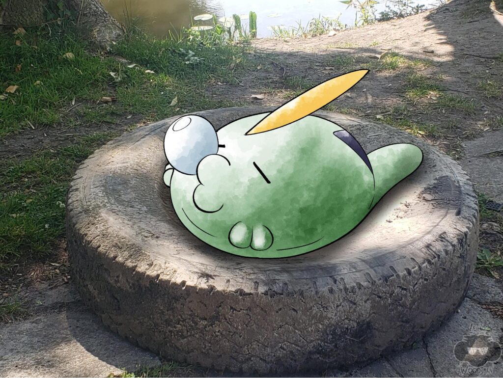 Day 18 to take a picture of my city and draw a pokemon on it