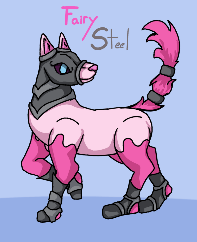 A redesign of an old Pokémon I made, I prefer the new one as it's more cohesive, I don't have a name yet so feel free to suggest one