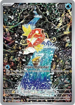 Did y’all know there’s a Gyarados in this Magikarp artwork?