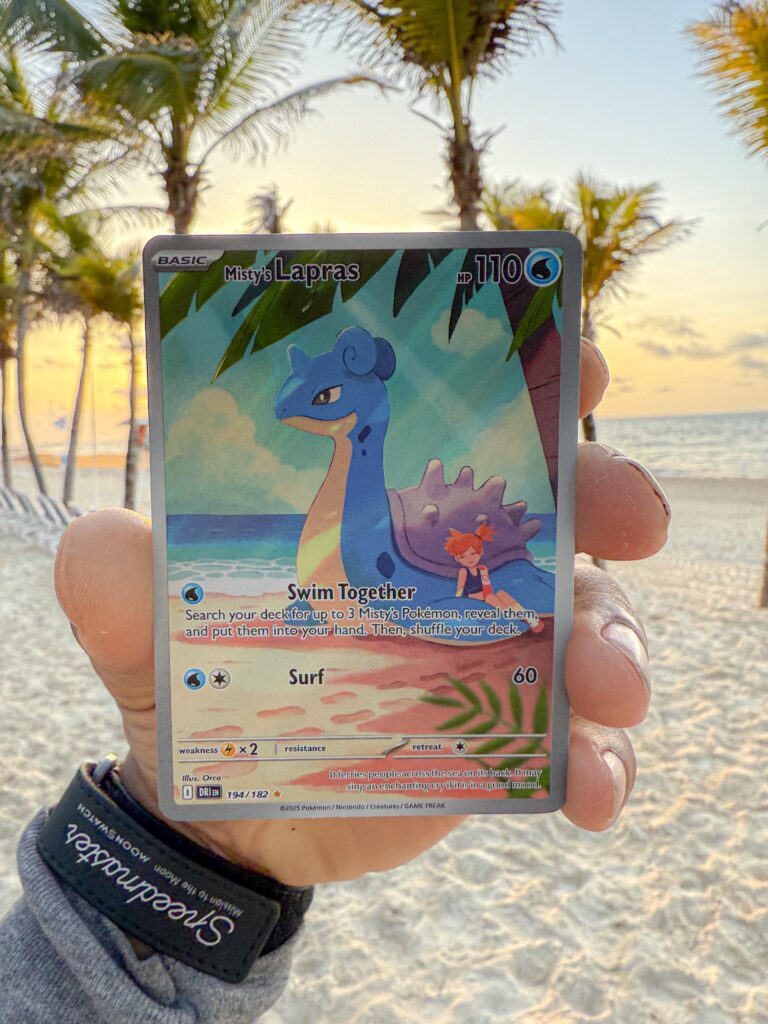 Pulled a Misty’s Lapras on vacation! This card was meant to be ❤️