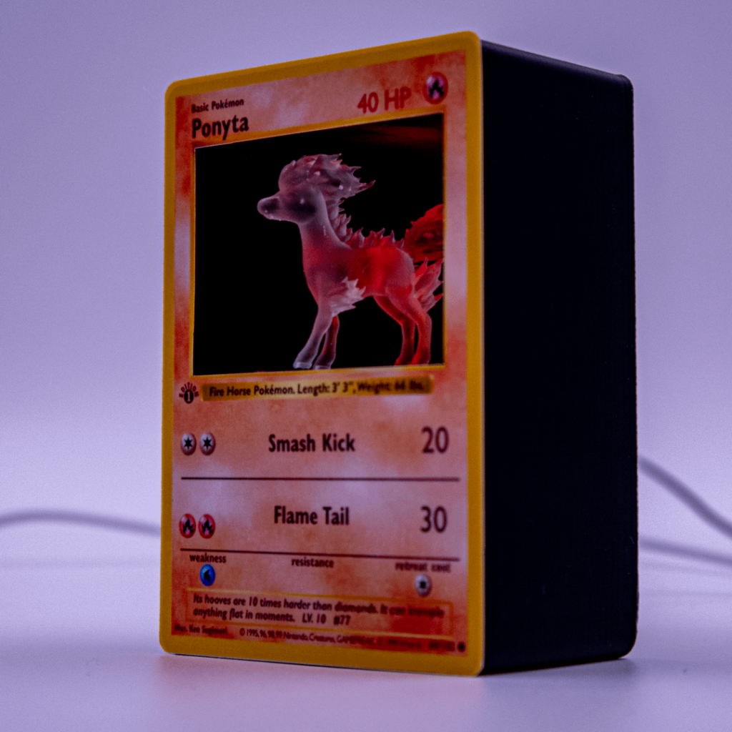 I made Ponyta into a Light Up Card