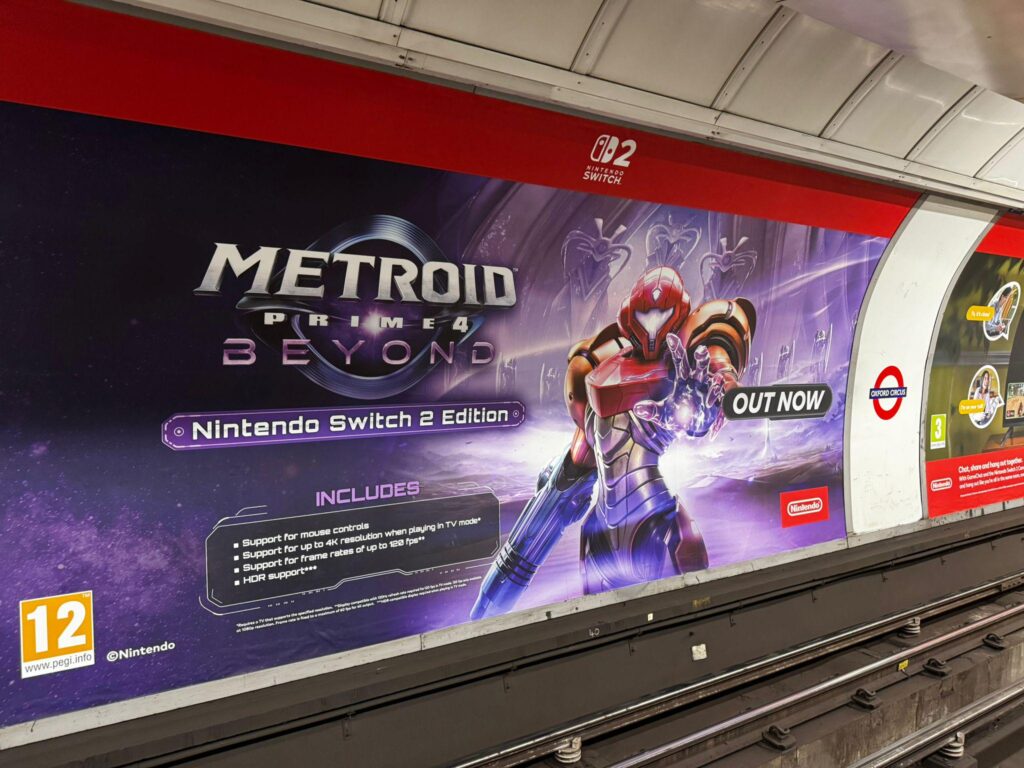 Nintendo has fixed its London Underground ad which claimed Metroid Prime 4 was ‘out now’