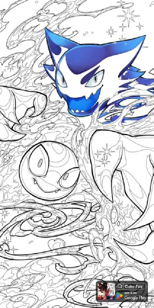 Color by number playback of ghastly and haunter