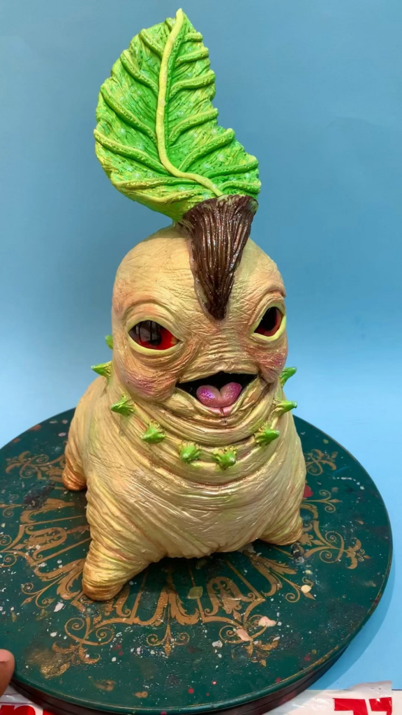 I made a Chikorita 🍃🐸
