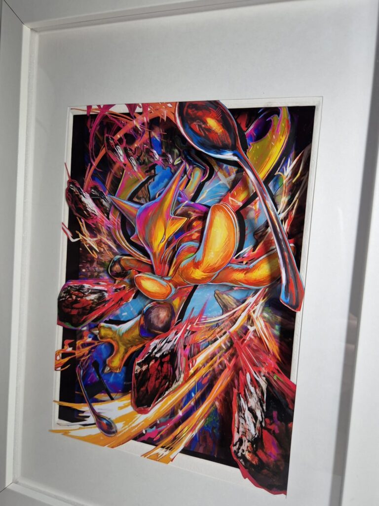 I made a shadowbox of Alakazam from TCG Pocket