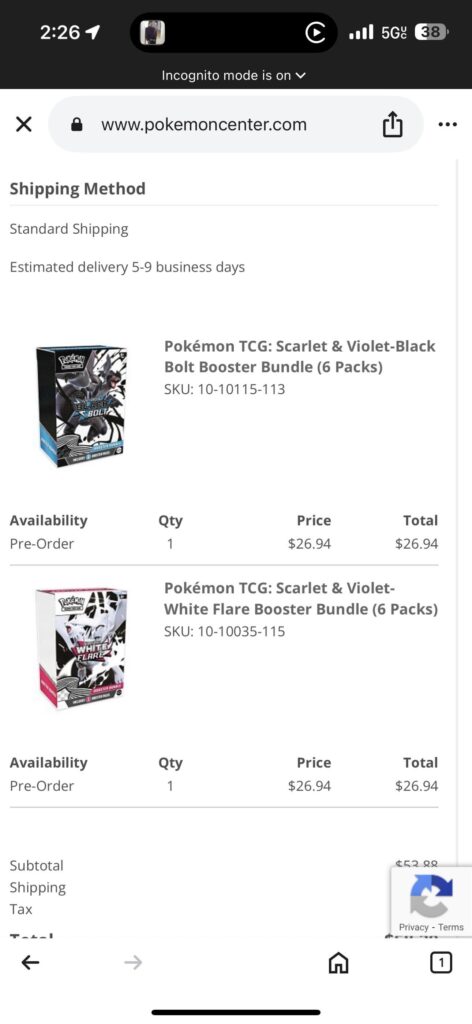 BANG! Pokemon Center Snipe