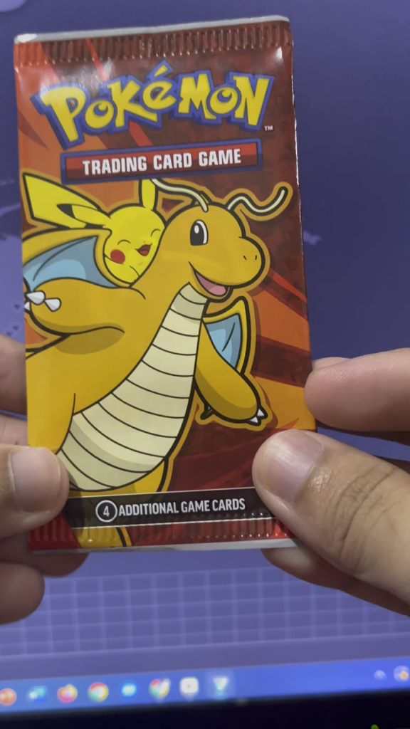 Opening a 4 card pack from a Mcdonalds Happy Meal…
