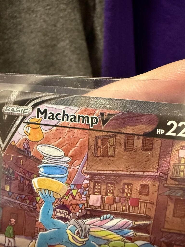Is this a part of the card or damage?