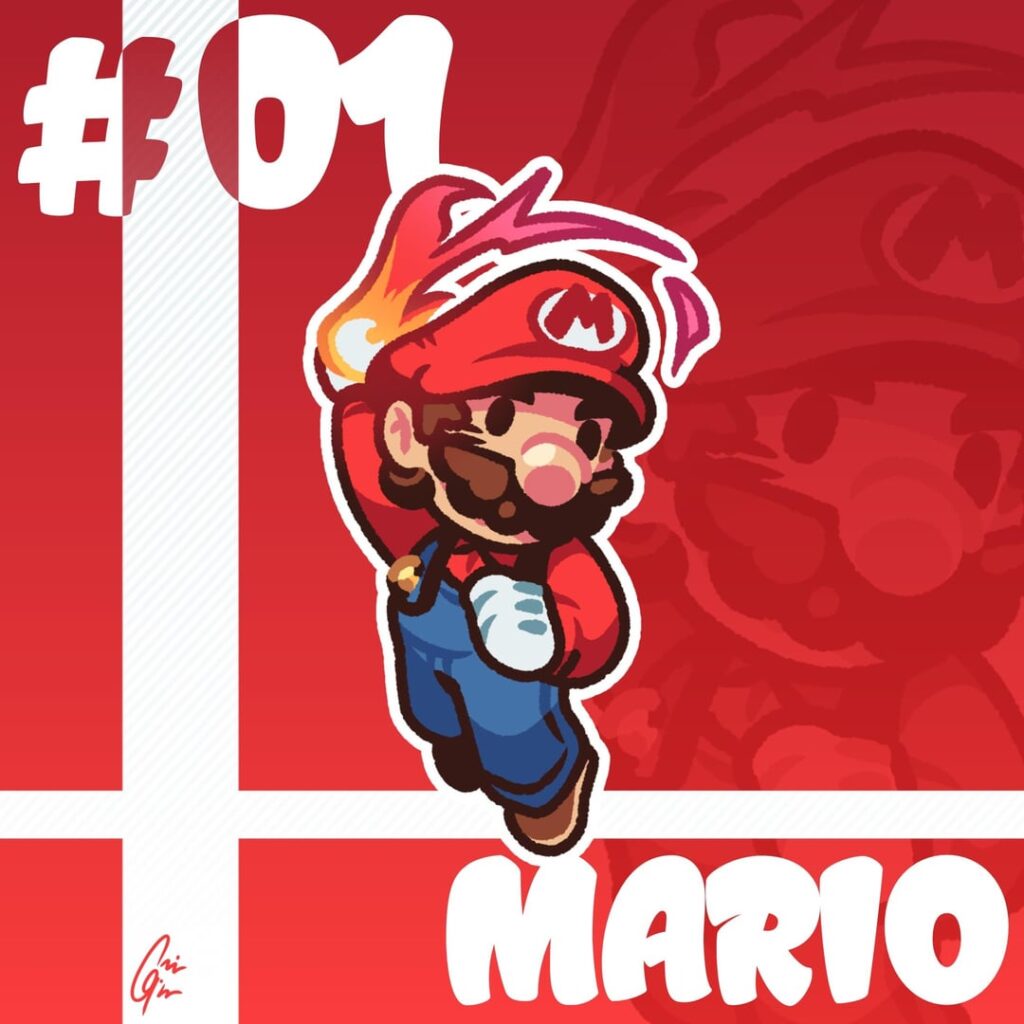 decided to try to doodle all fighters in ultimate, here are the original 12