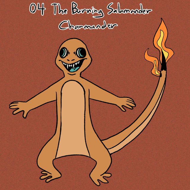 [OC] The second starters of gen 1, charmander to charizard