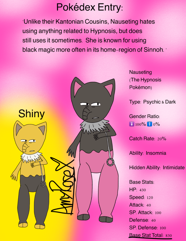 Nauseting (The Hypnosis Pokémon)