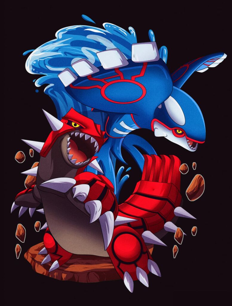 [OC] Groudon & Kyogre from XY Primal Clash (@shay.minty on ig)