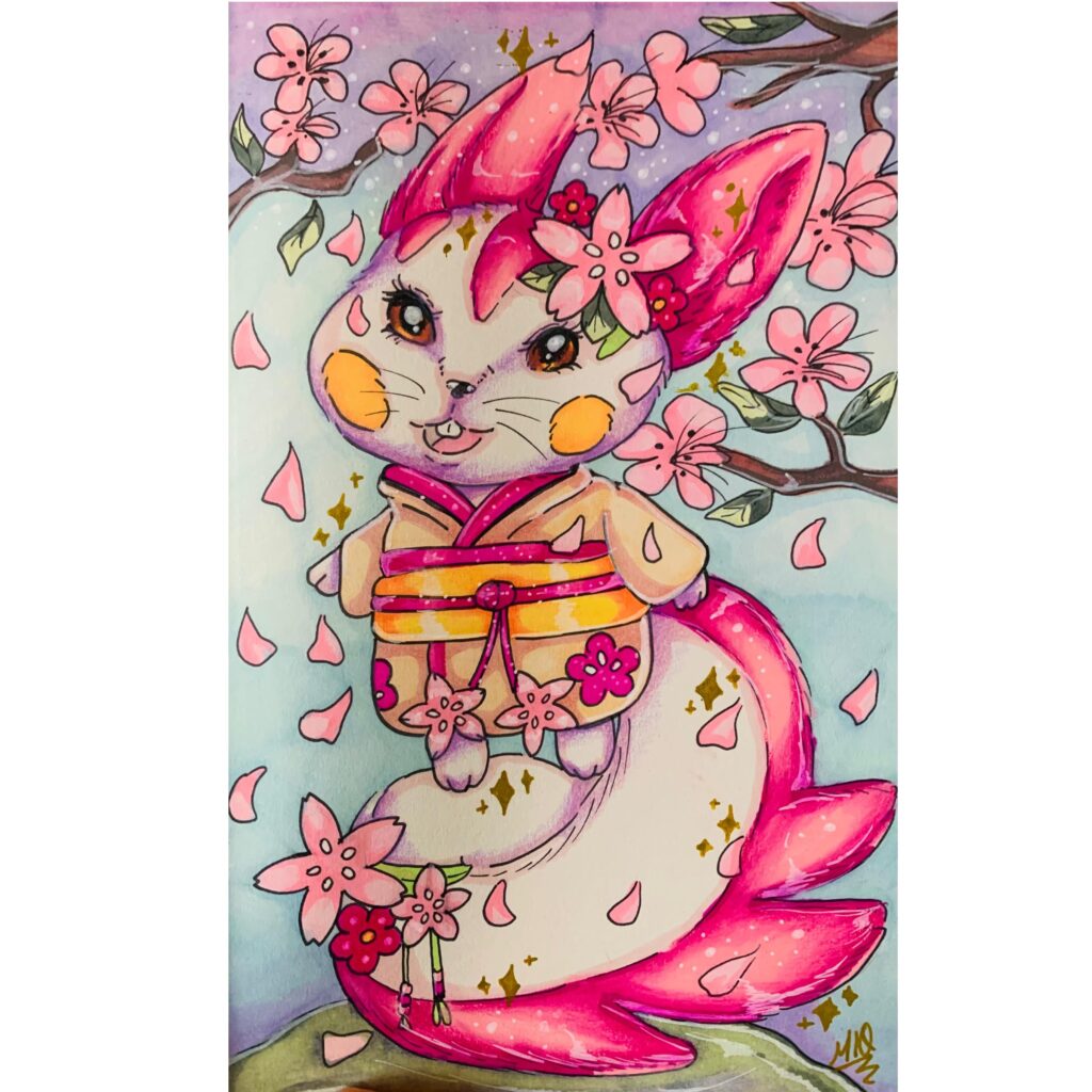 Sakura Squirrel (OC)[Art]
