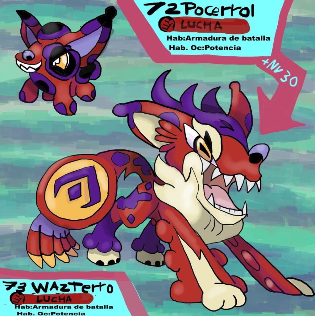 New pokemons inspired in chihuahuas, bruises and ocēlōpilli (Aztec warriors)