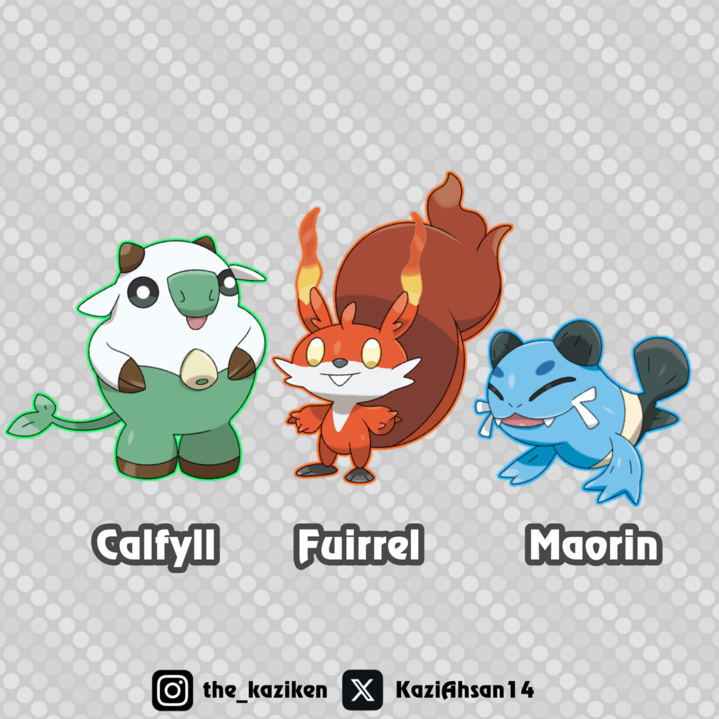 [ OC ] Meet the Helvia Region Starters!