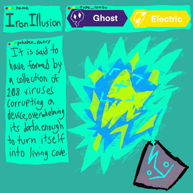 [OC] Future Paradox form of Spiritomb!