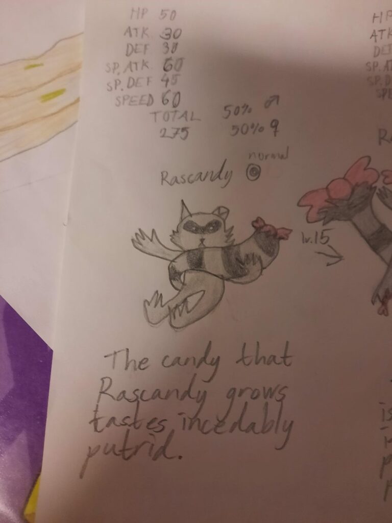 My raccoon pokemon (OC)