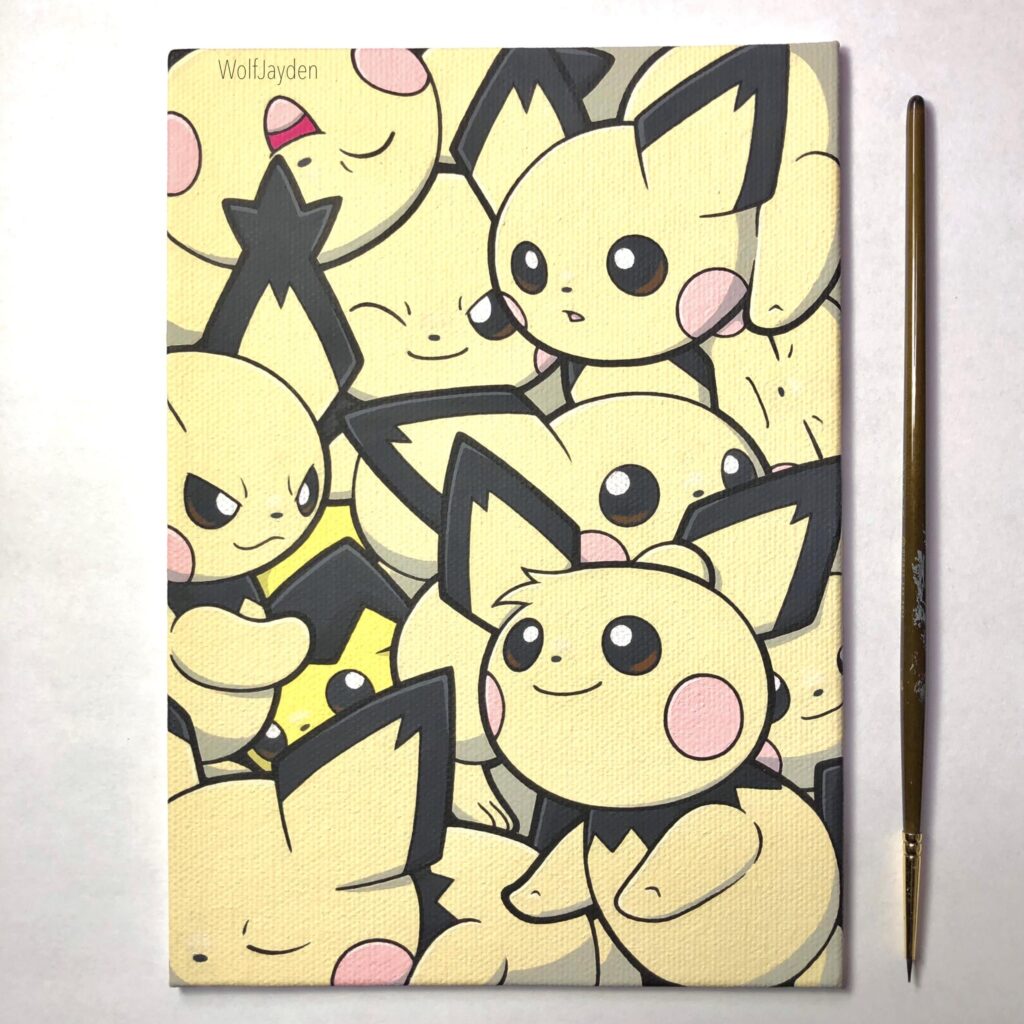 Painted a bunch of Pichu! [OC]
