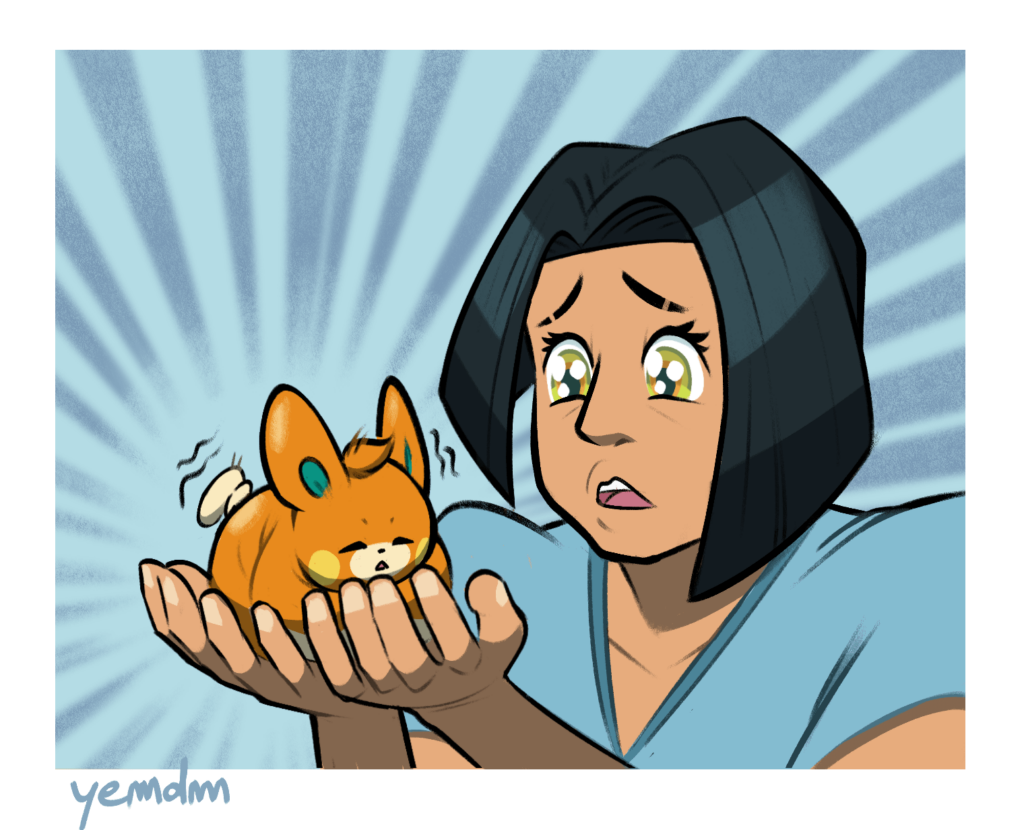 Trainer VS cute aggression [OC]