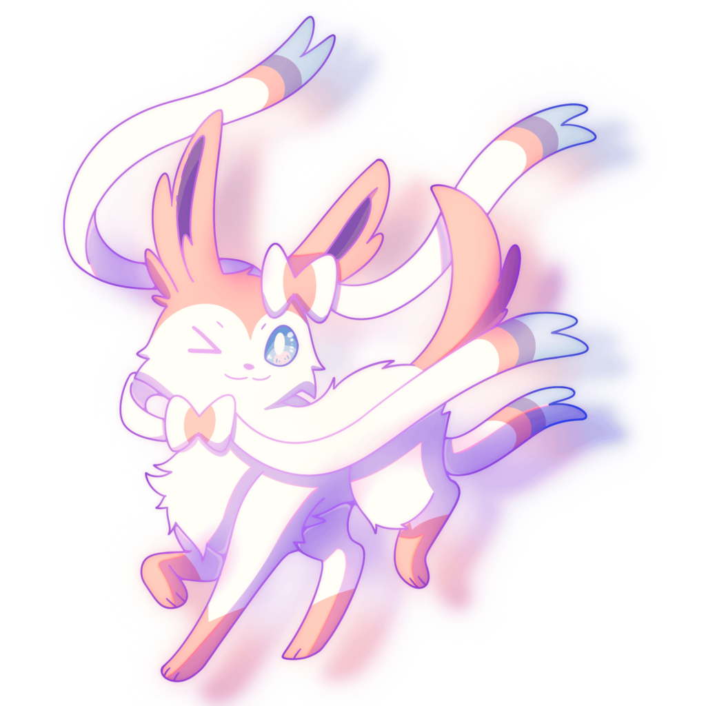 I drew Sylveon for an art trade