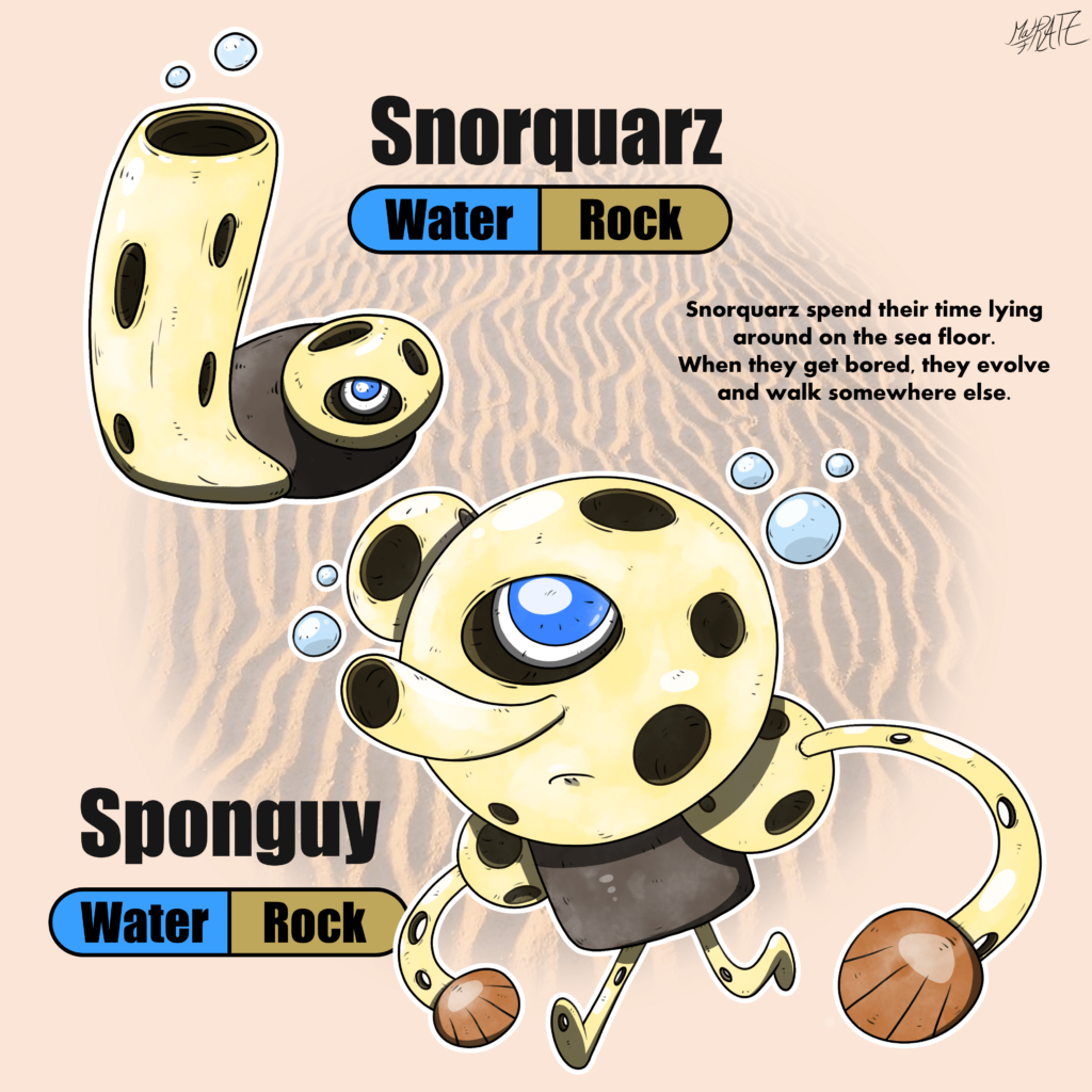 Fakemon based on Sponges