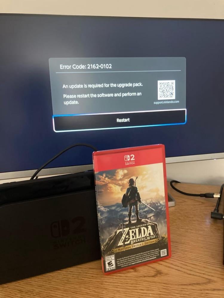 Switch 2 editions of games require an update. It won’t let me play otherwise.
