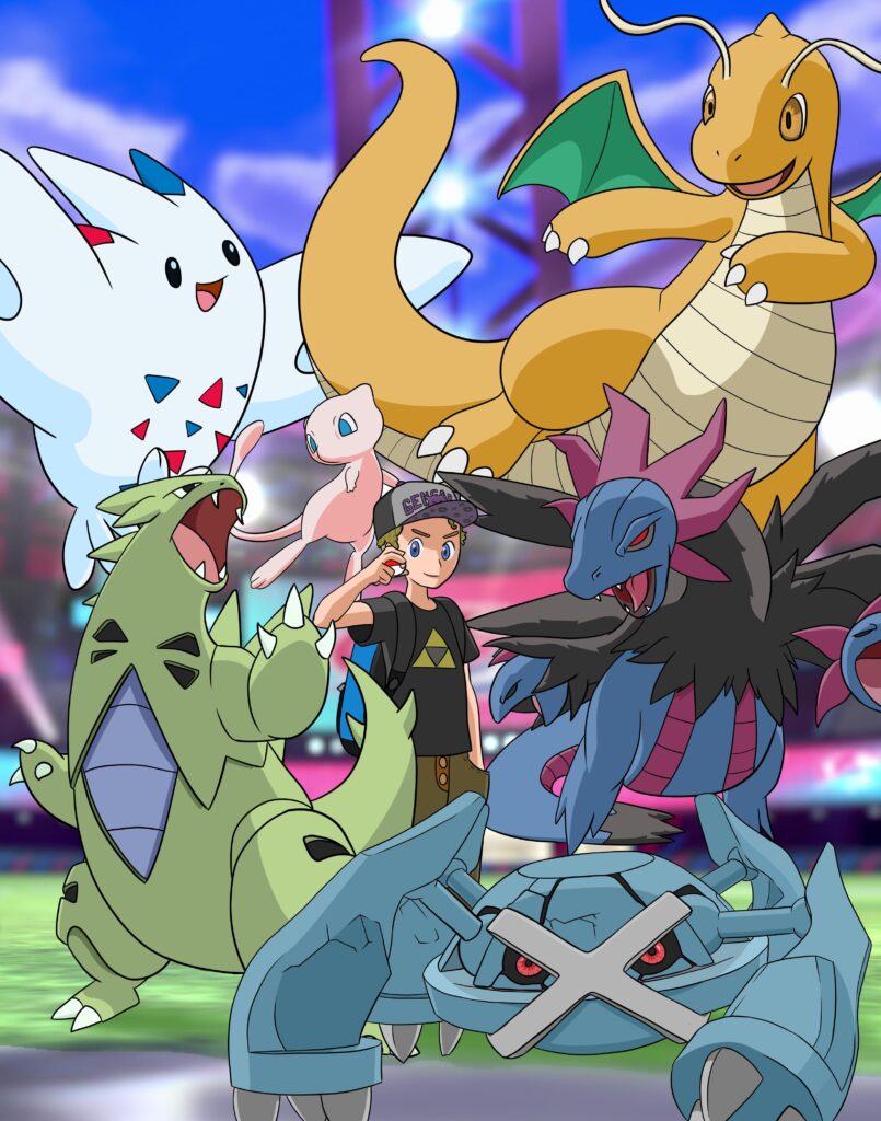 'Favorite Pokemon Team' Art I Was Commission To Do.