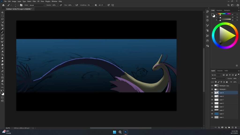 Milotic FanArt Wip