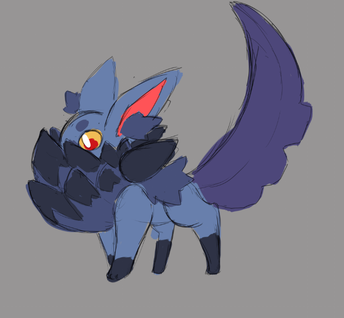 Quick Sketch of a Steel tyle Eevee